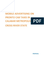 Mobile Advertising on Pronto Cab Taxis