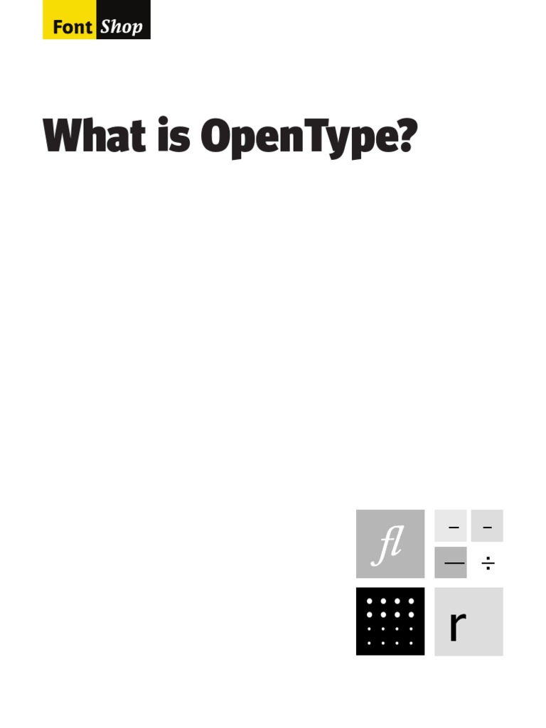 What Is Open Type | PDF
