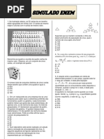 SIMULADO ENEM MATEMÁTICA  PROF ANTONIO MARCOS