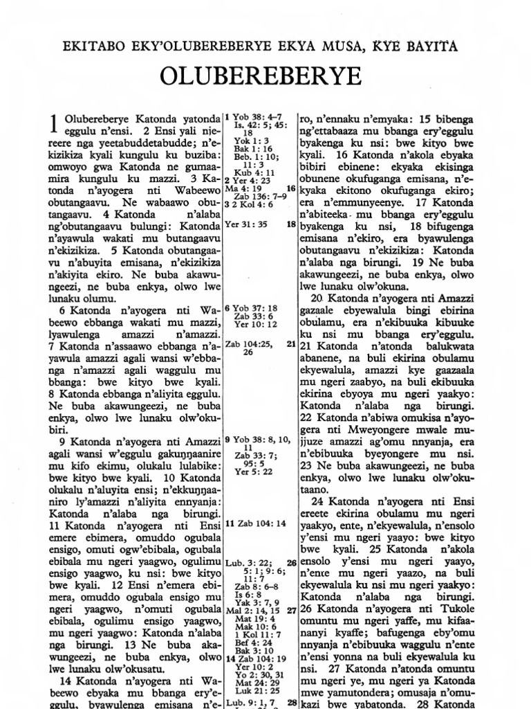 Luganda Bible Genesis 1 PDF
