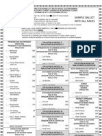 2012 Hillsborough General All Races Sample Ballot