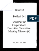 World's Fair Corporation: Executive Committee Meeting Minutes 5