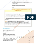 Sistemas de Desigualdades Lineales Con Dos Variables