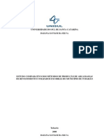 Estudo comparativo dos métodos de produção de argamassas de revestimento em Tubarão