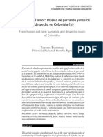 Del Humor y Del Amor: Musica de Parranda y Musica de Despecho en Colombia - Egberto Bermudez