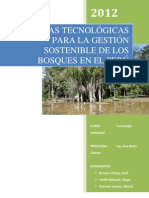 Propuestas Tecnológicas para La Gestión Sostenible de Los Bosques en El Perú