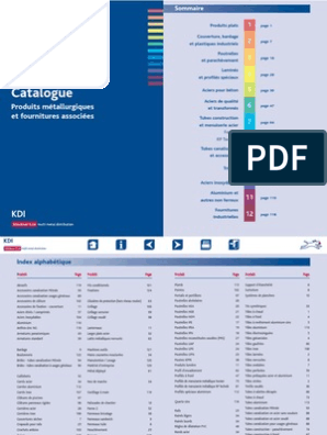 Catalogue KDI, PDF, Matériaux fabriqués par l'homme