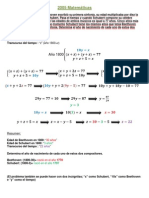 2005 Matemáticas