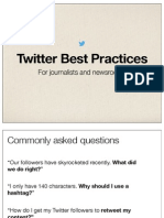 Twitter for Journalist, Best Practices by Twitter