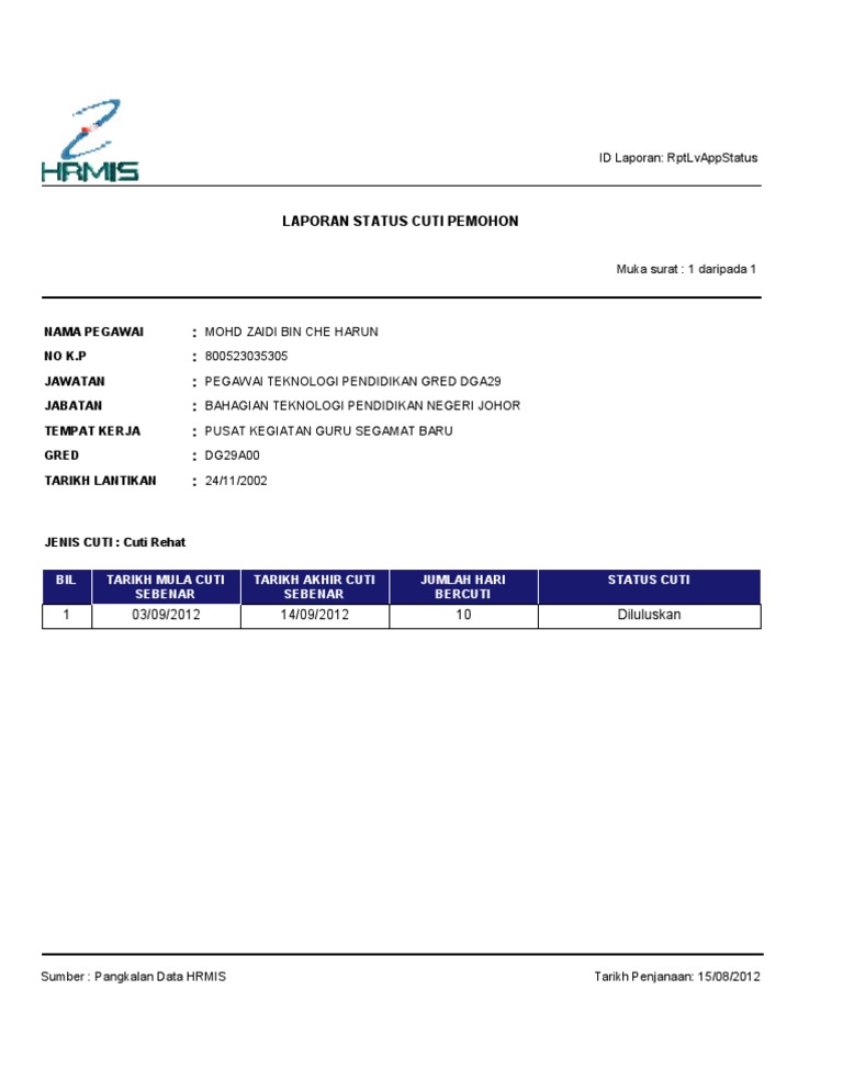 RPT LV App Status | PDF