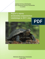 RAPORT O STANIE ŚRODOWISKA WOJEWÓDZTWA LUBELSKIEGO W 2011 Roku