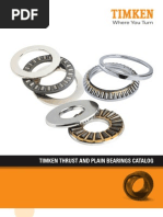 Timken Thrust and Plain Bearings Catalog | PDF | Bearing (Mechanical) |  Engineering Tolerance