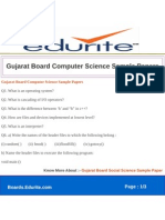 Gujarat Board Computer Science Sample Papers: Page: 1/3