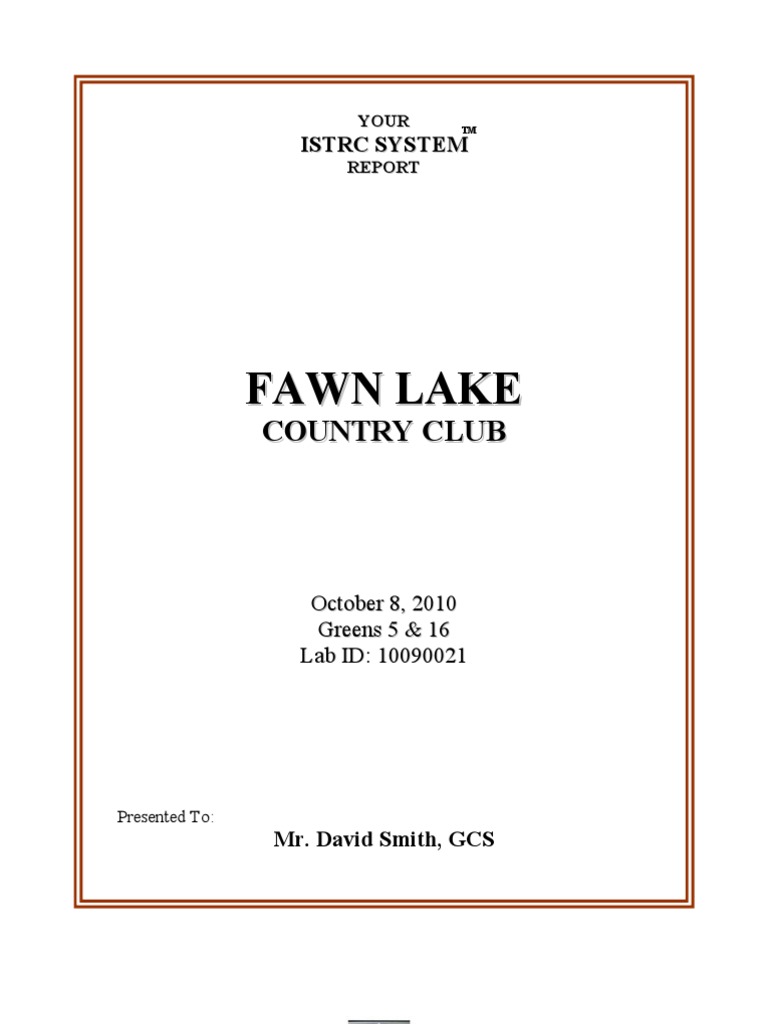Fawn Lake C C ISTRC Report 201010090021 PDF Porosity Sand