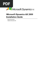 Microsoft Dynamics AX 2009 Installation Guide