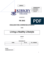 Living A Healthy Lifestyle: English For Communication Ii