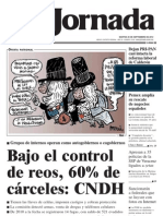 Portada de La Jornada 25 / Sep / 2012