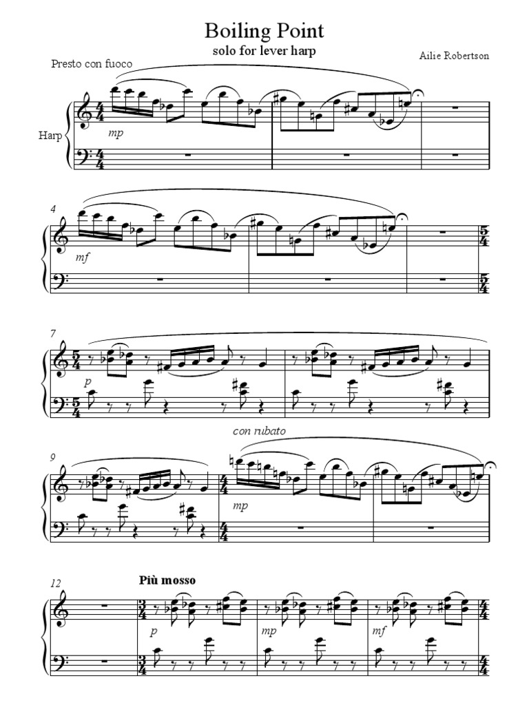 Contemporary Harp Piece | PDF | Livres de cuisine, nourriture et vin