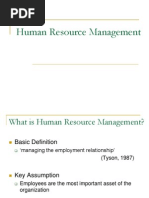 Human Resourse Management