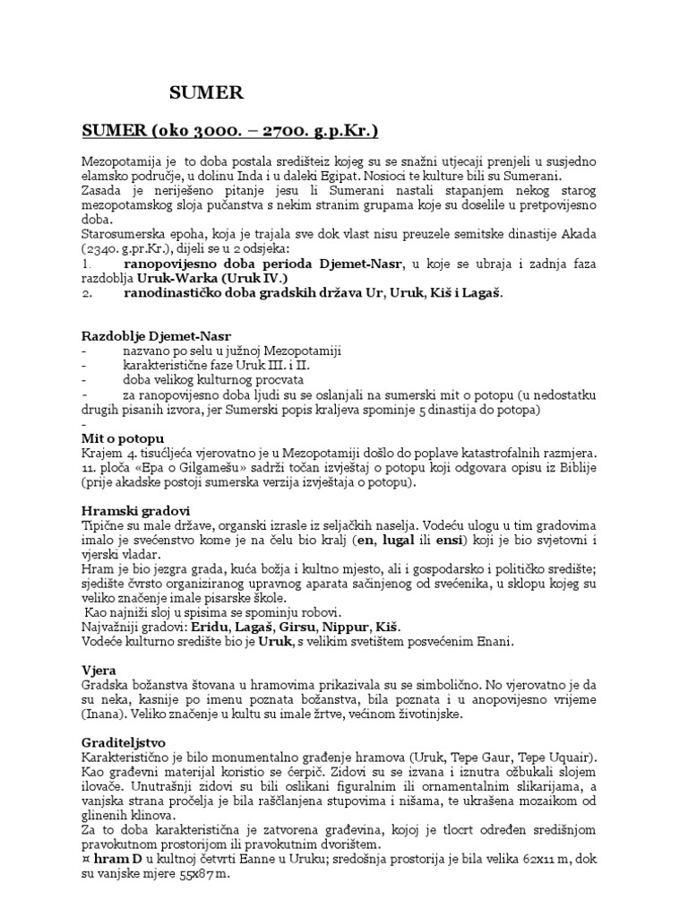 Sumer | PDF