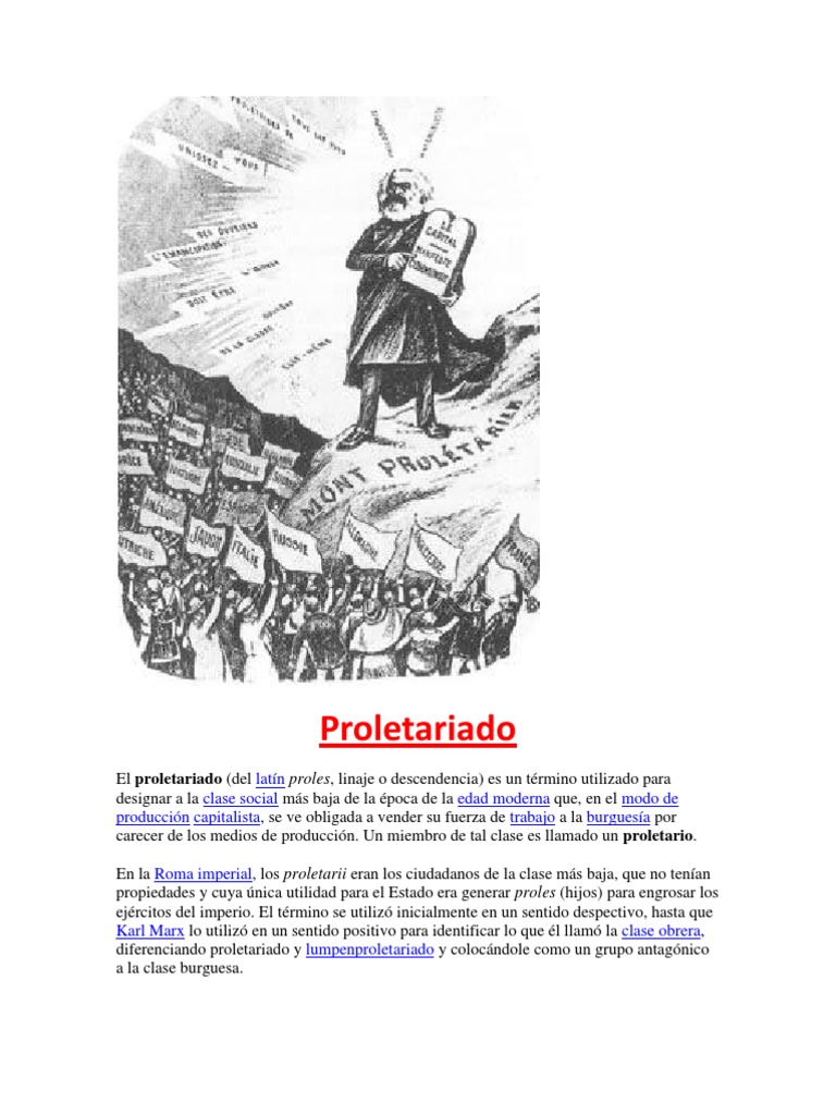 El+Término+Proletariado | PDF