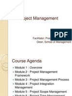 Project Management: Facilitator Prasanta Ku. Mohanty Dean, School of Management