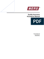 MERS QA Procedures Transitional 0906111