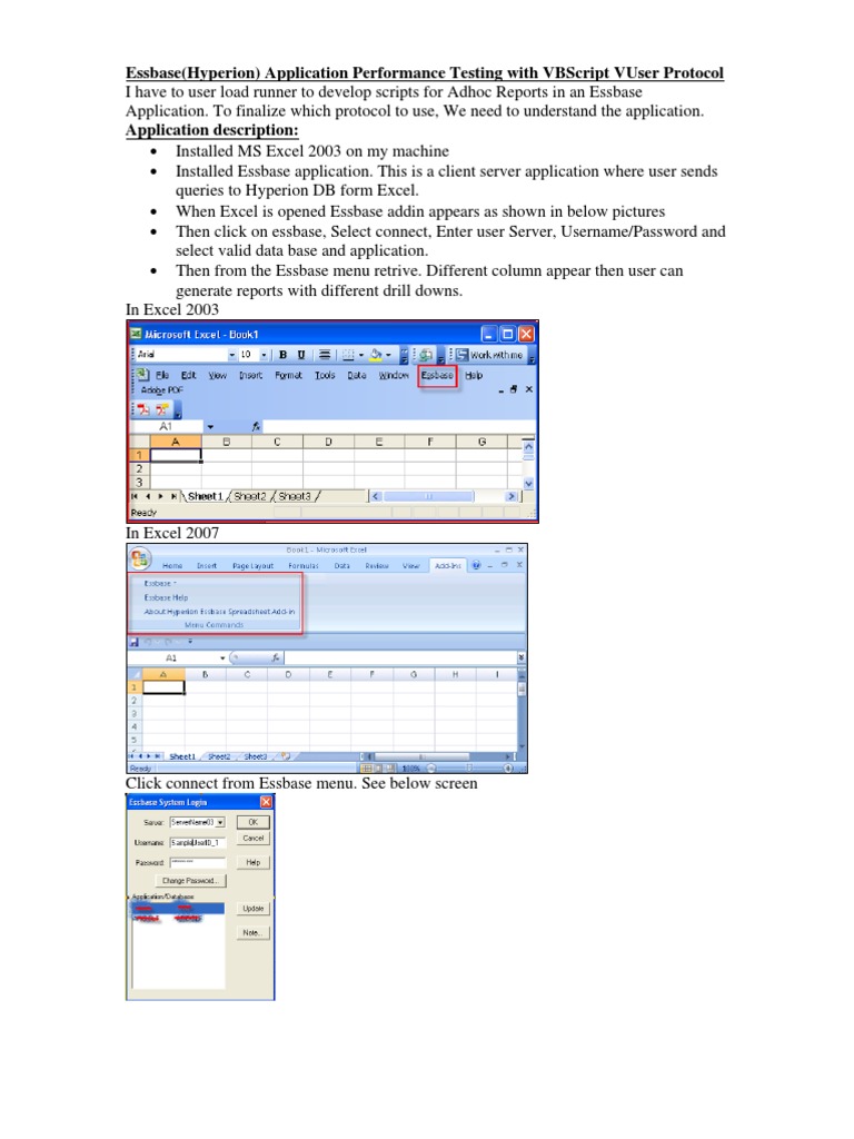 LR Scriting Essbaseapplication | PDF | Microsoft Excel | Scripting Language