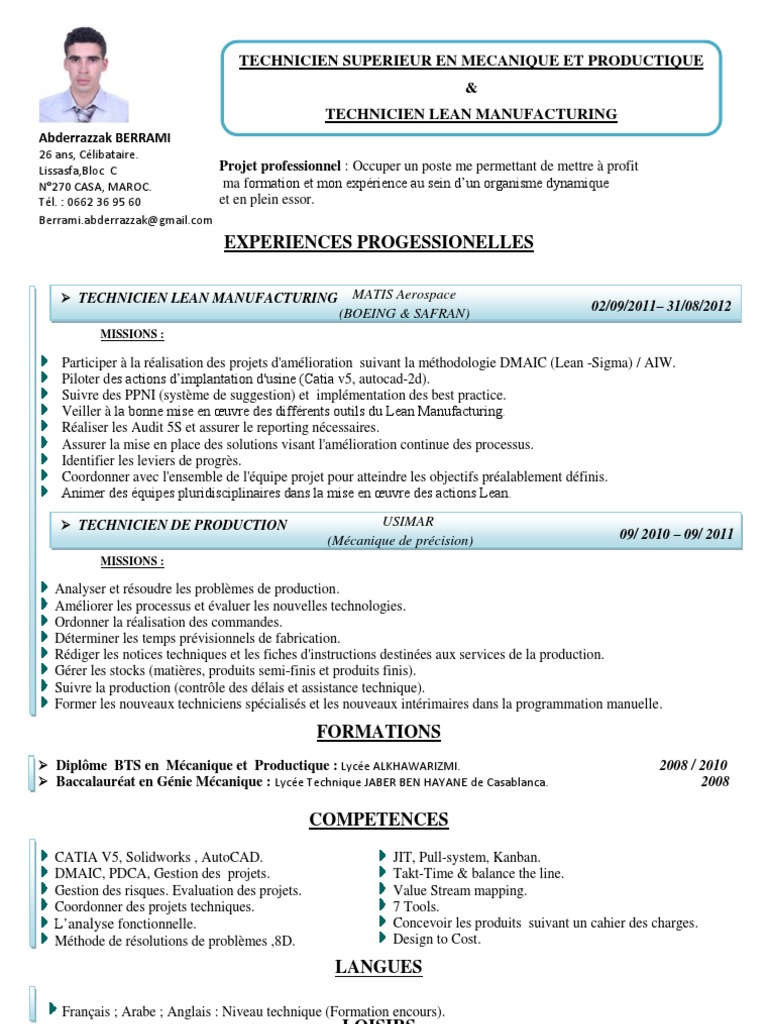 What to include in a resume image