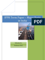 Major Ports of India - A detailed study and ranking model