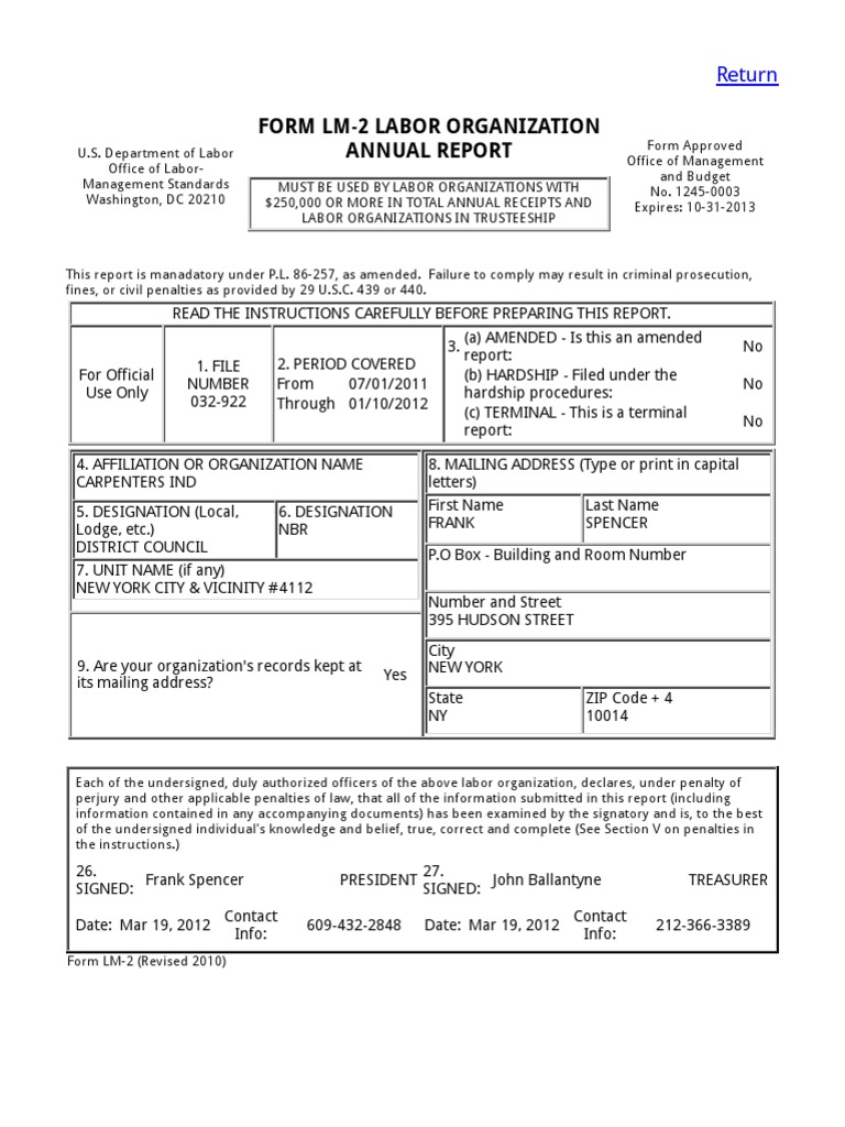 LM-2 Nycdcc 2012-01-10 | PDF | Book Value | Loans
