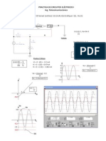 Practica de Circuitos Eléctricos I Ing. Telecomunicaciones Problema 1 .-Si Vi 10 Senwt (Voltios) I (T) (Ma) I (T) .Grafique I (T), Vo (T)