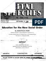 Vital Speeches-Ed for the New Social Order-Rudd-1948-8pgs-EDU