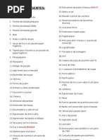 Lista De Cha De Casa Nova Mauricio E Isabela Docx