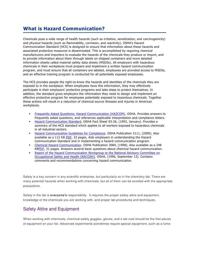Understanding Hazard Communication Standards | PDF | Occupational ...