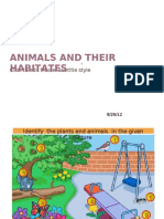 Animals and Their Habitates: Click To Edit Master Subtitle Style