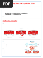 Clotting and Bleeding Time Tests Explained | PDF | Bleeding | Coagulation