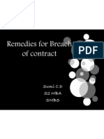Remedies For Discharge of Contract