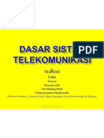 TE-091313 2 SKS: Versi-4 Disusun Oleh Tim Bidang Studi Telekomunikasi Multimedia