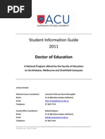 EdD Student Information Guide 2011 FINAL Amended