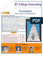 NIST College Counseling Newsletter For Year 13 Students September 27, 2012
