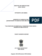 Report Parlimentary Standing Committee On Agriculture Gmcrops 2012