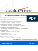 Gujarat Board Biology Sample Paper