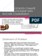 School Climate and Commitment