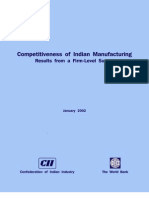 Competitiveness of Indian Manufacturing - 2002