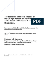 Economic and social impacts of elderly pension