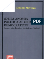 De La Anomia Politica A