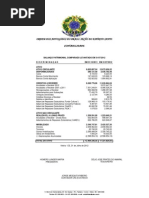 Prestação de Contas Julho 2012