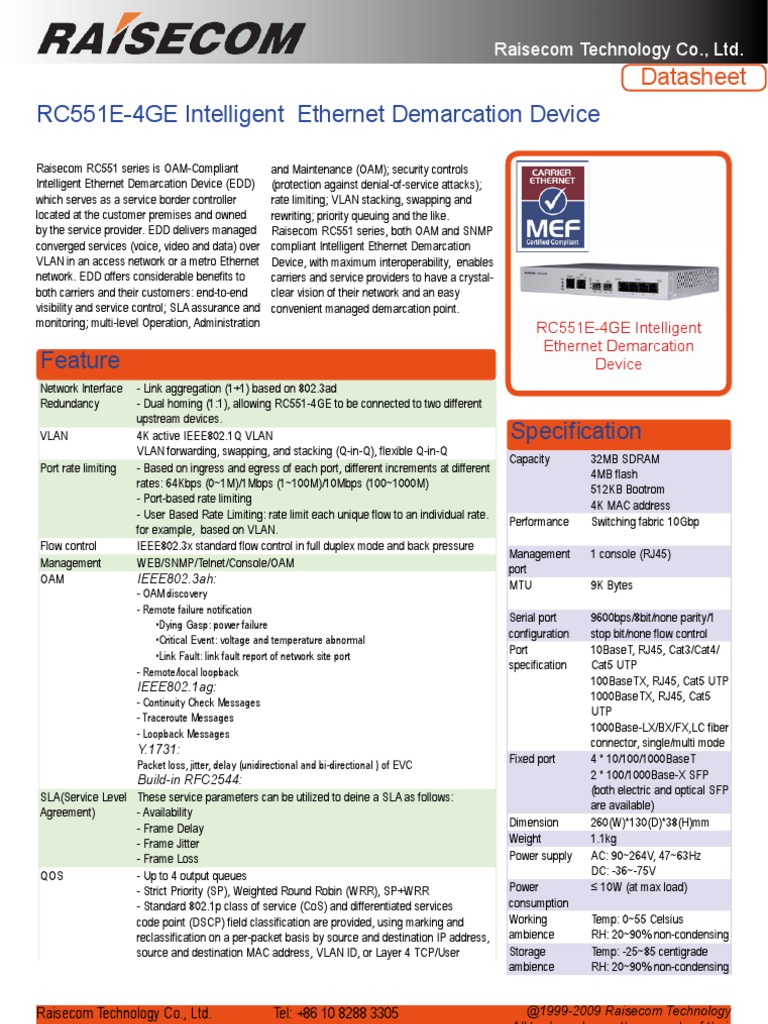 Rc551e 4ge | PDF | Computer Network | Ethernet