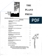 Fall 1987 The Plant Press Arizona Natiave Plant Soceity